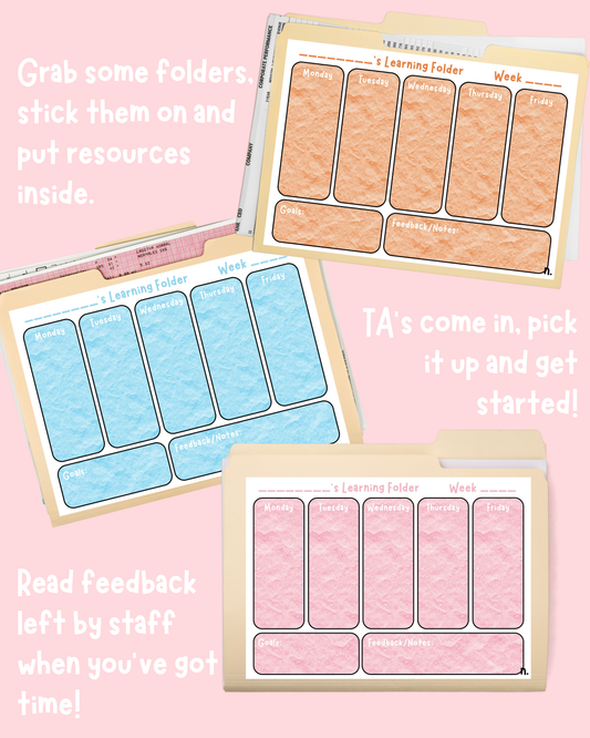 Learning Folder Template